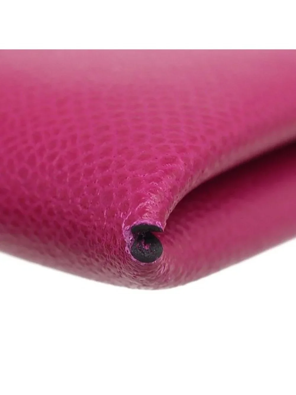 Hermes Card Case Calvi Leather Veau Madame Rose Purple Silver Business